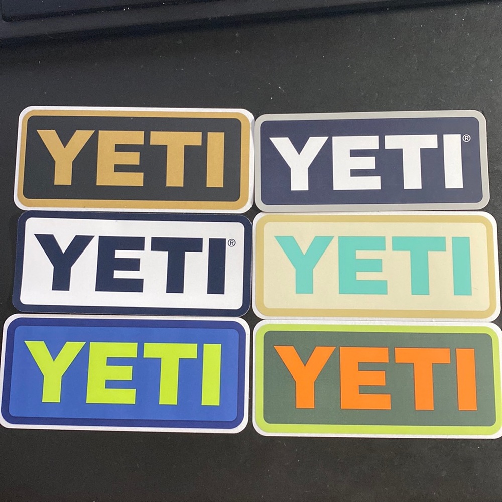 Yeti stickers set of 6
